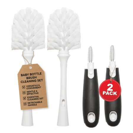 Baby Bottle Brush Cleaning Set by Priver