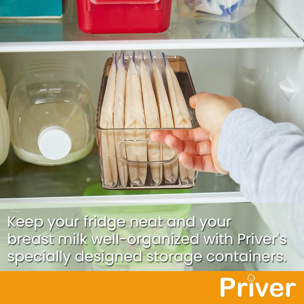 Breast Milk Freezer Storage Bins by Priver freezer