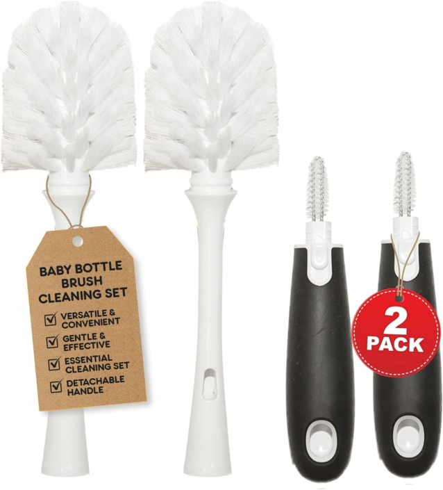 Baby Bottle Brush Cleaning Set by Priver